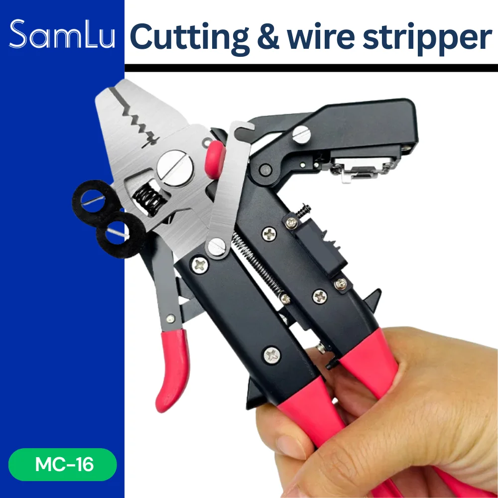 MC-16 Fiber optical Stripper And Cutting Integrated Knife 11In-1 Multi-function Optic Stripping Miller Pliers Professional Tool