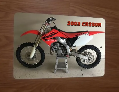 2003 CR250R Dirt Bike Motocross Motorcycle Photo  Metal Wall Sign
