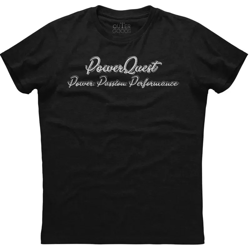 Power Quest Passion Performance Mens  New Cotton Black T shirt