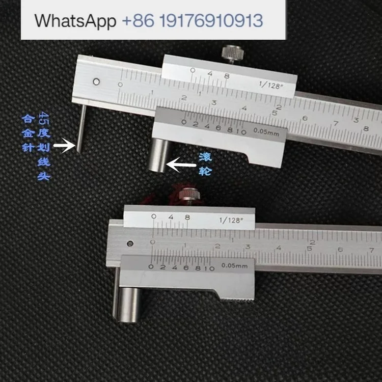 Parallel scribing vernier caliper, carbide tungsten steel scribing gauge, spacing planner