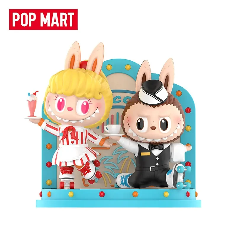 

POP MART LABUBU THE MONSTERS Cafeteria Series Blind Box Toys Kawaii Anime Action Figure Surprise Mystery Box Dolls Girls Gift
