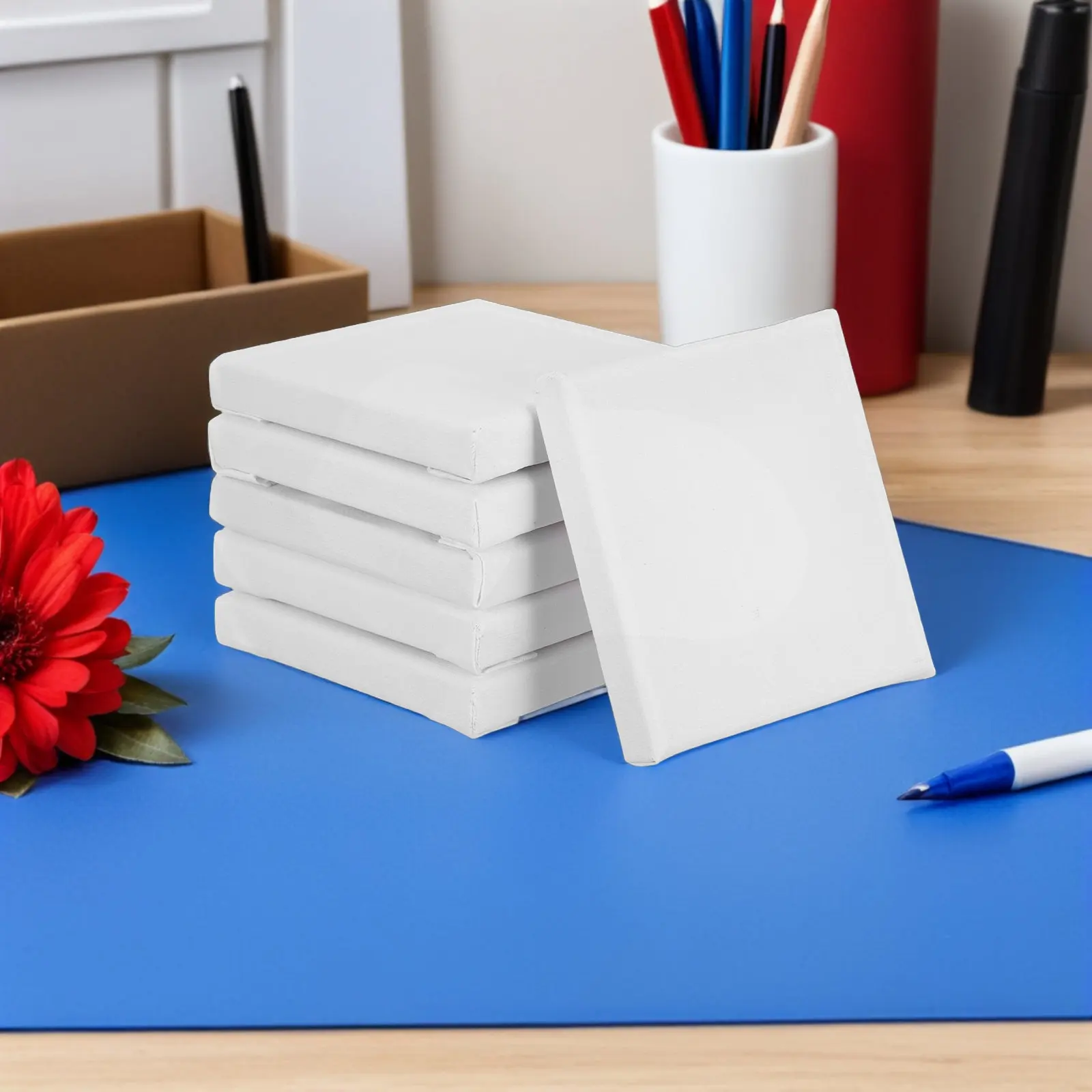 15Pcs Mini Cotton Canvas Panels 10x10cm for Painting Bulk Small Art DIY Craft Home Decor Tiny Canvases Canvas Painting Boards