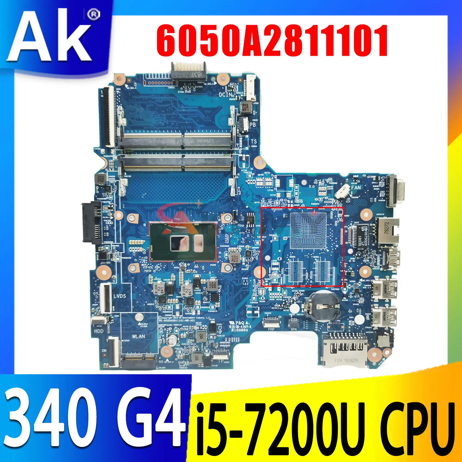 

Материнская плата для ноутбука HP 348 340 G4 6050A2811101 i3-6006U i3-6100U i3-7100U i5-7200U 845204-601 Материнская плата 340-G4 348-G4
