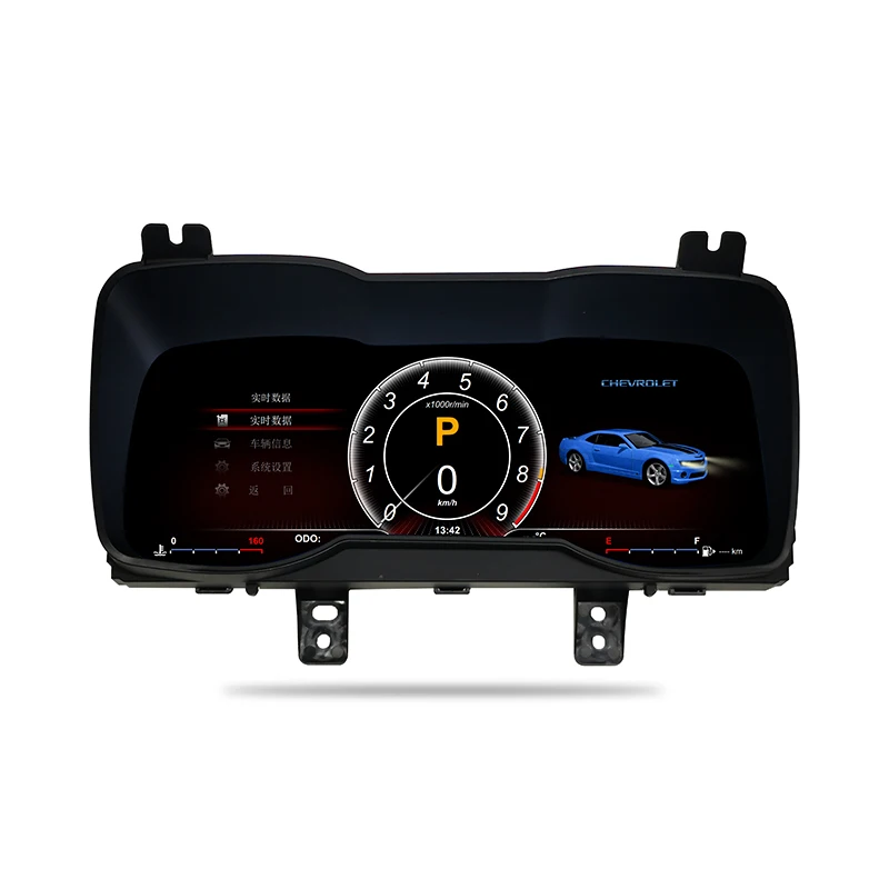 Car LCD digital dashboard cluster HD odometer virtual cockpit speedometer upgrade suitable For Chevrolet Camaro 2011-2015