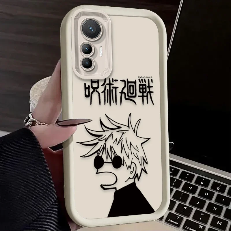 أنيمي Jujutsu Kaisen لينة قضية الهاتف ل Xiaomi Mi 15 الترا 14 13 12 12S 12X 11 لايت 5G NE 13T 12T 11T 14T برو غطاء مقاوم للصدمات