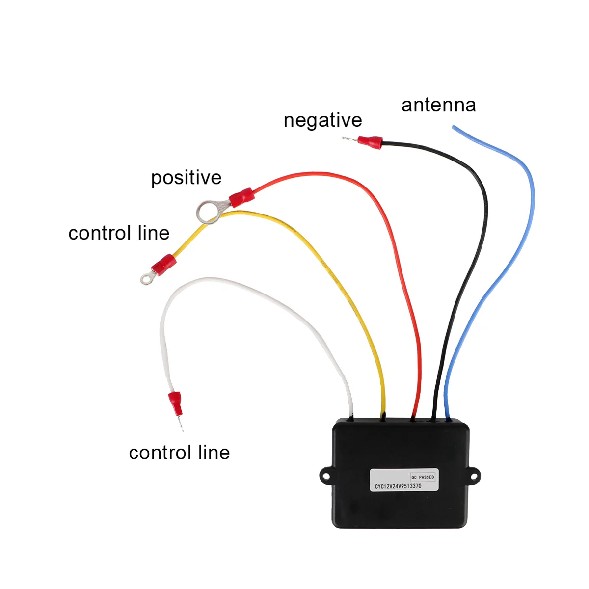 Controlador elétrico sem fio do interruptor do guincho, recuperação de controle remoto para reboque Off-Road ATV, universal, 2.4G, 12V, 24V, 72W