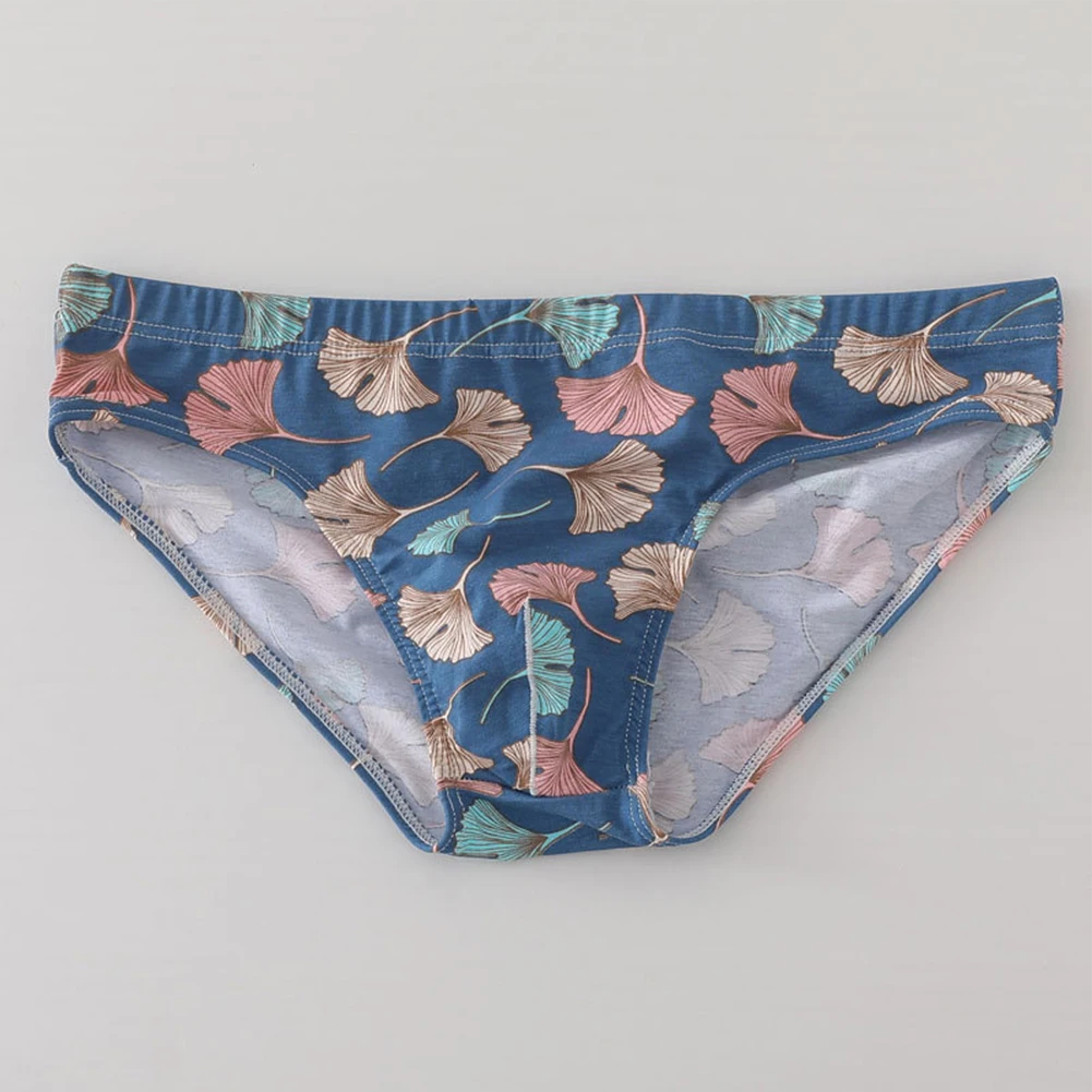 

Mens Panties Printed Men's Cotton Underpants with Low Rise Breathable Fabric and Bulge Pouch M/L/XL/2XL Various Colors