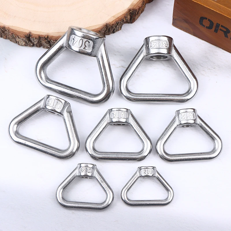 Neue M8 M10 M12 M14 M16 M20 M24 304 Edelstahl Dreieck Hebeösen Mutter Trapez Gewinde Ringe Fit Für Griff Schrauben