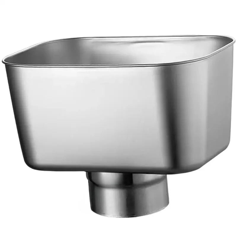 Stainless Steel Gutter Downspout Adapter Resistant Rainwater Collector for Home Roofs Easy to Install