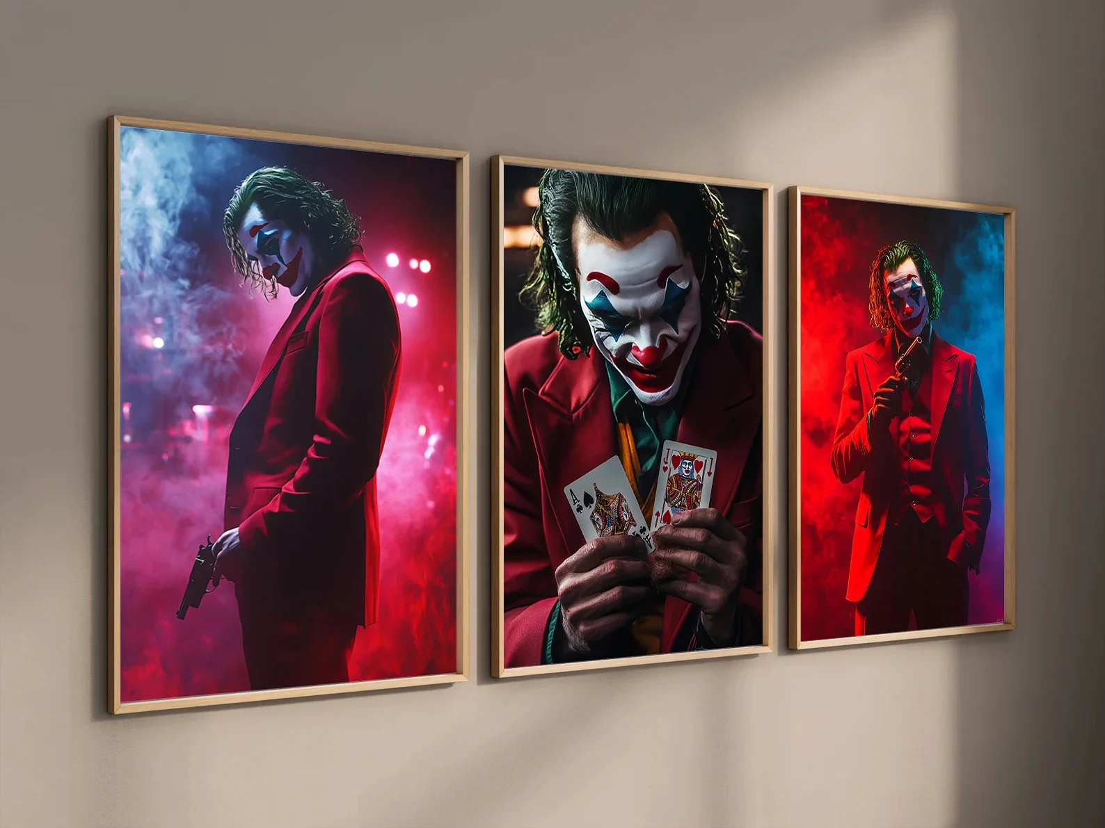 J-Joker ذاتية اللصق المشارك شخصيات الفيلم صور ديكور المنزل قماش اللوحة صورة جدار الفن غرفة نوم ديكور غرفة نوم هدية