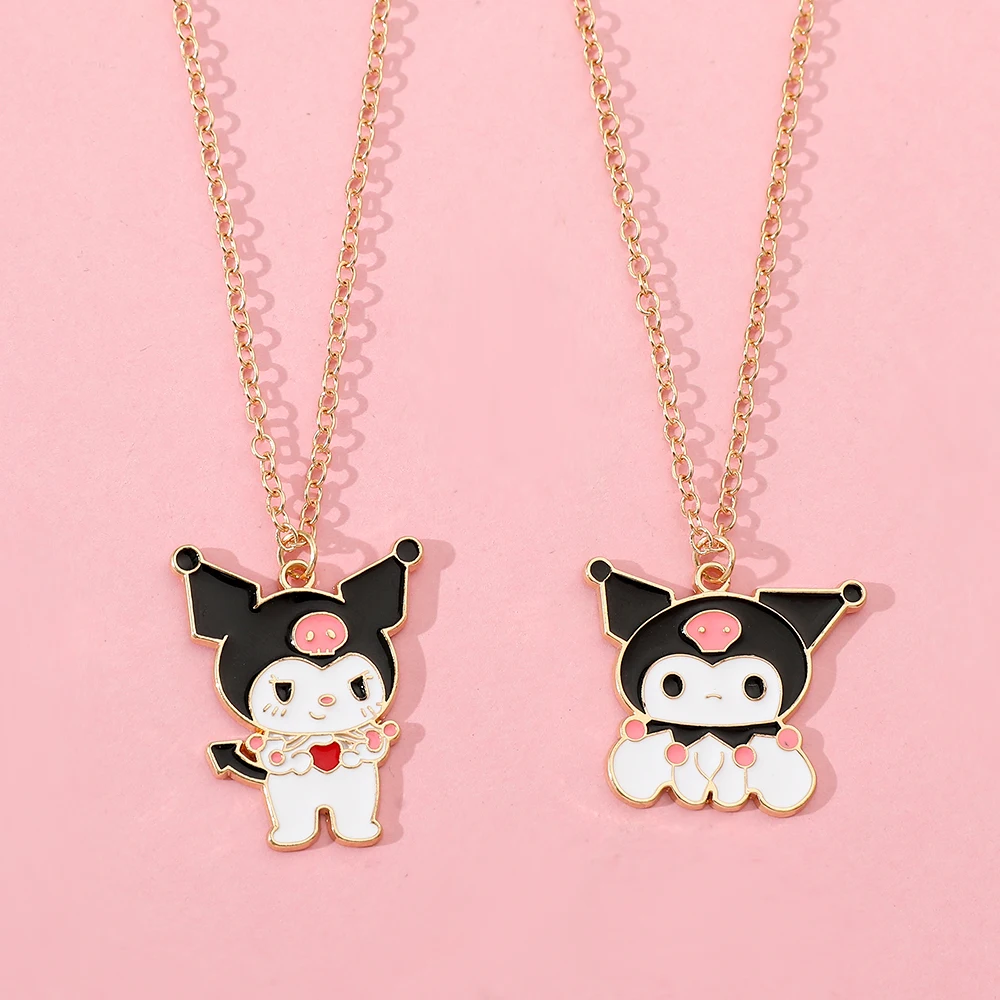 This Cute Sanrio Necklace Kuromi Cute Collarbone Chain Is the Perfect Gift for Any Special Occasion! It Looks Great on Any Body.