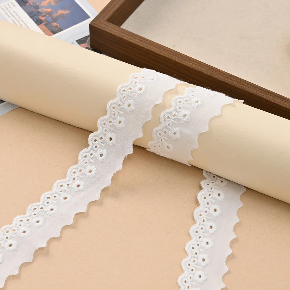 5 Yards Stretchy Single-Sided Lace Trim Small Barcode Pattern Lace Ribbon, DIY Lolita Clothing Sewing Accessories