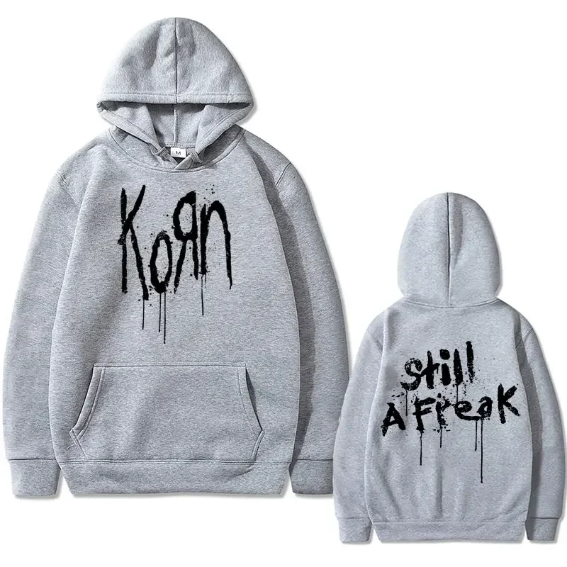 Rock Band Korn Music Concert WORLD TOUR Graphic Hoodie Autumn Winter Men Oversized Clothes Coat Unisex Vintage Gothic Sweatshirt