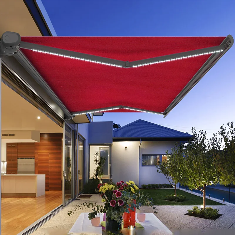 Fashionable Aluminium Frame Acrylic Sunshade Large Sized Easy To Install Rainproof Canopy Affordable Outdoor Space Saving Awning