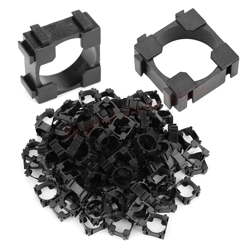 100 Pcs 18650 Lithium Battery Holder Stand Cylindrical Plastic Cell Bracket for DIY Battery Pack