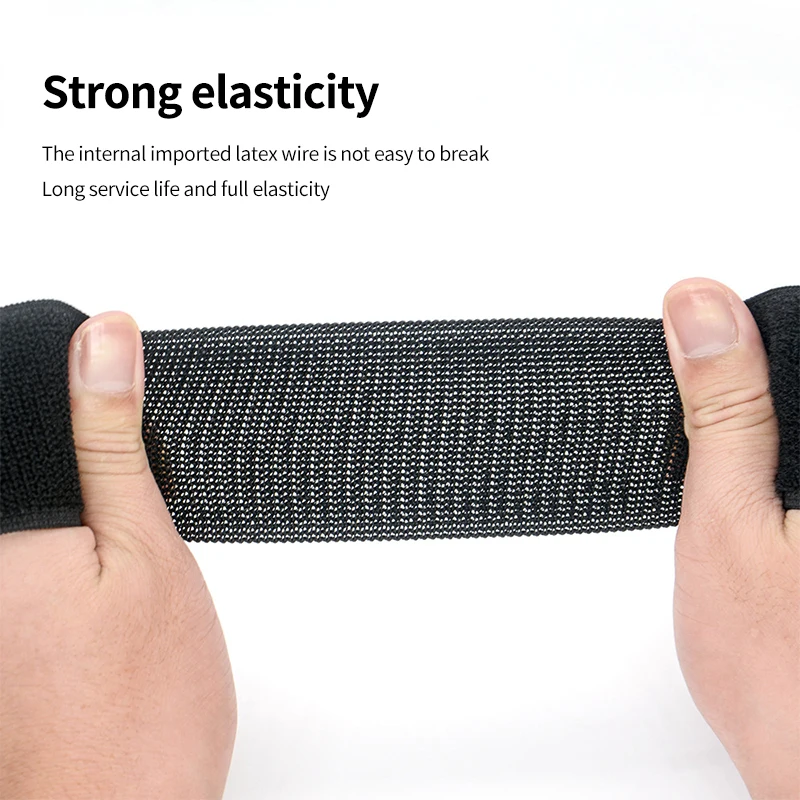 Customizable Elastic Reverse Buckle Magic Nylon Elastic Band Hook Loop Cable Ties Straps Sticky Fastener Tape