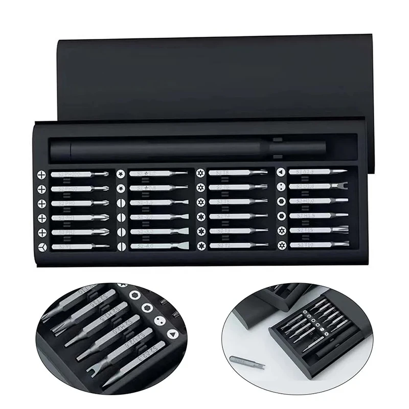 طقم مفك برغي 25 في 1 طقم مفك براغي مغناطيسي أداة إصلاح لأجهزة الكمبيوتر المحمول Xiaomi Iphone ثلاثي الجناح مفكات توركس