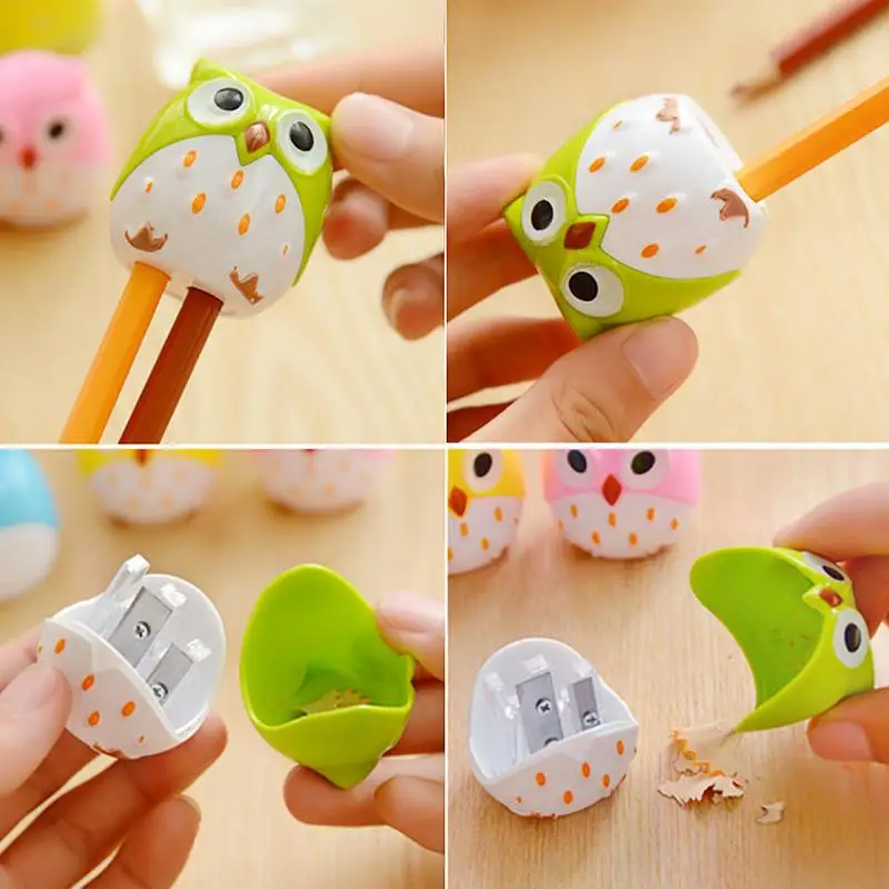 T5EA 1PC Đáng yêu Bút chì Owl Động vật Động vật Động vật cho học sinh Quà tặng trẻ