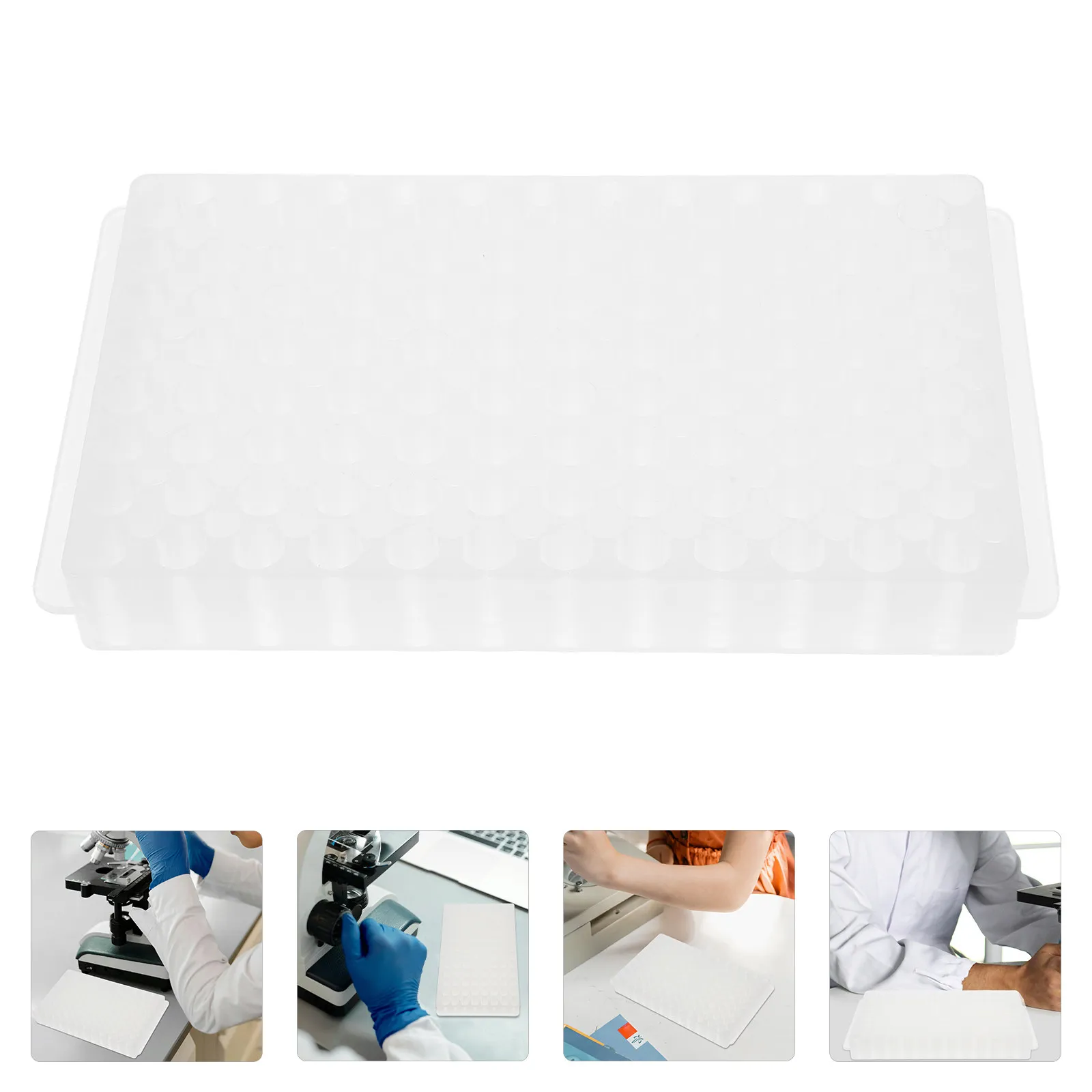 

Heavy-Duty 96-Slot Test Tube Rack for 0.2-1.5ml Centrifuge Tubes Laboratory Tube Organizer Quick-Access Microtube Holder Lab