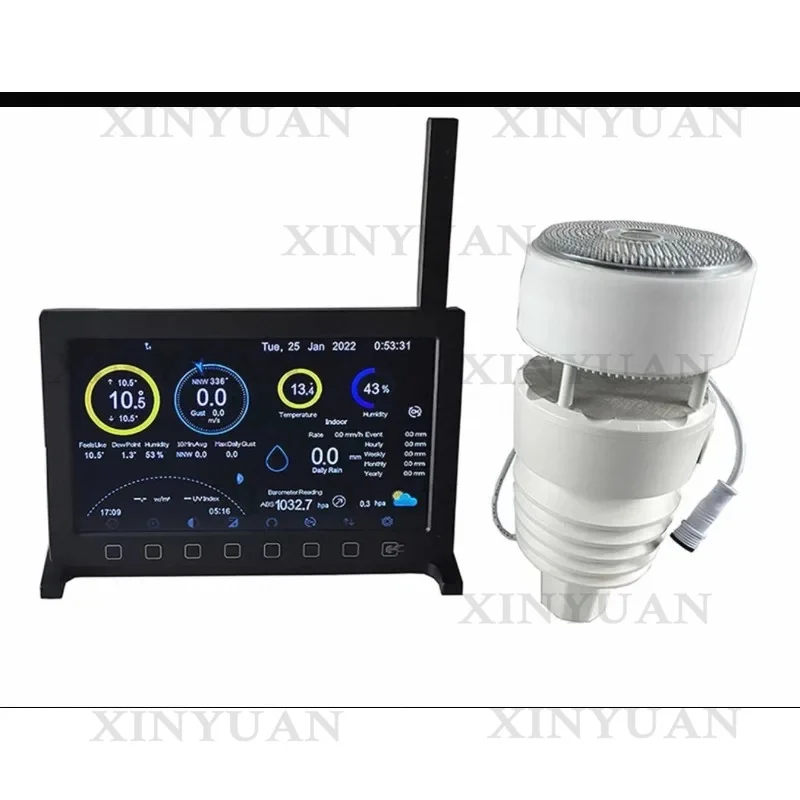 Professional Weather Station with TFT Console – Solar Outdoor Sensor WS90 433MHz