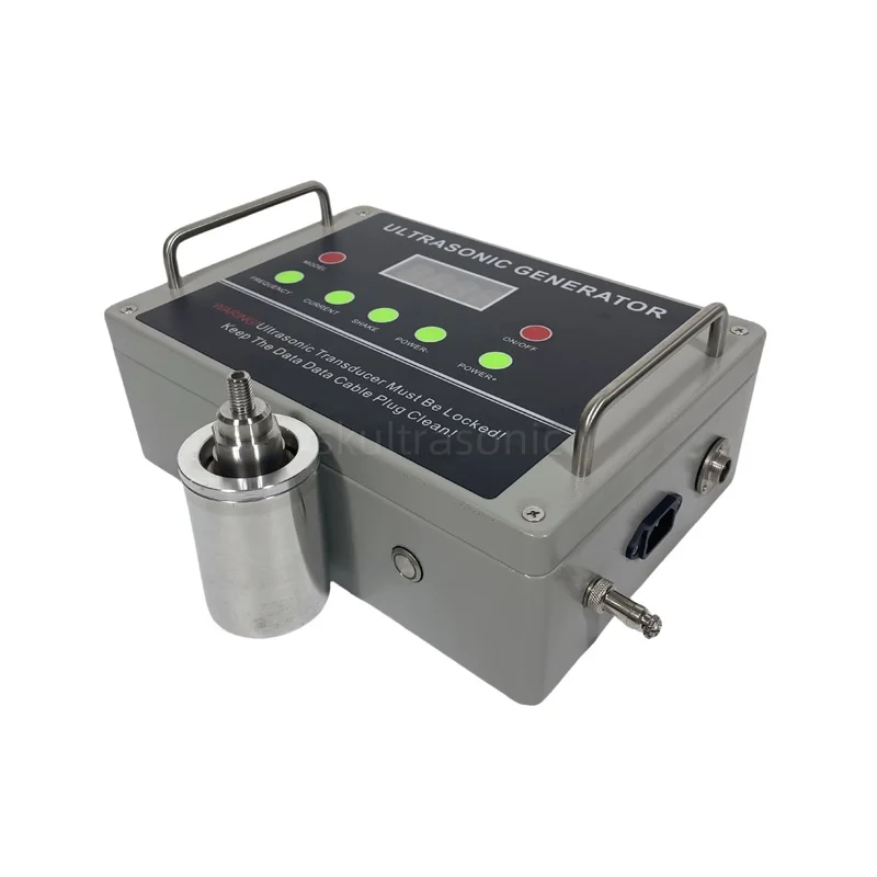 الصناعة الكيميائية مسحوق غربال شبكة مذبذب بالموجات فوق الصوتية ومحرك الطاقة 28 كيلو هرتز 200 واط لترشيح شاشة الاهتزاز