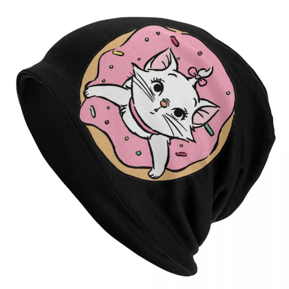 

Custom Marie Cat Beanie Cap Unisex Winter Warm Bonnet Homme Knit Hats Outdoor Cat Cartoon Skullies Beanies Hats For Men Women