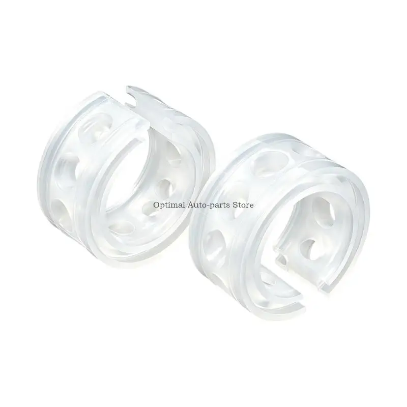  Automotive Suspension Spring Buffers, Translucent Grooved Bodies with Open Centers for Spring Installation Tasks