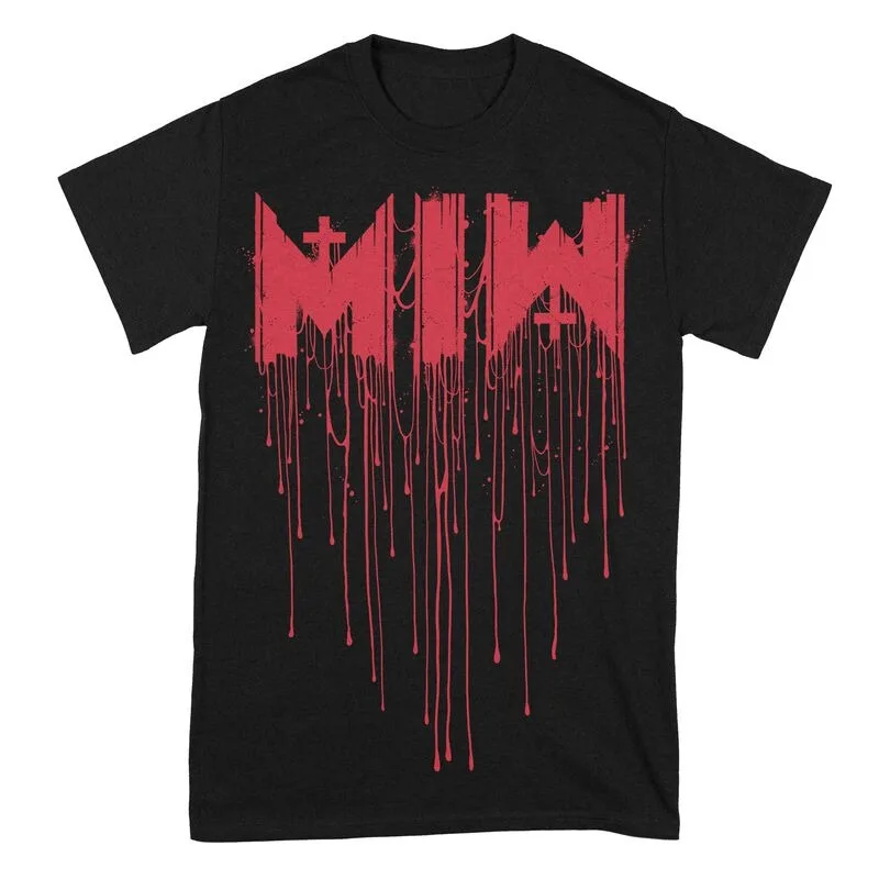 Motionless in White Crystal Ball Tee, Metal T-Shirt with Burning Earth & Mechanical Hand Print, Metal Fan Merch