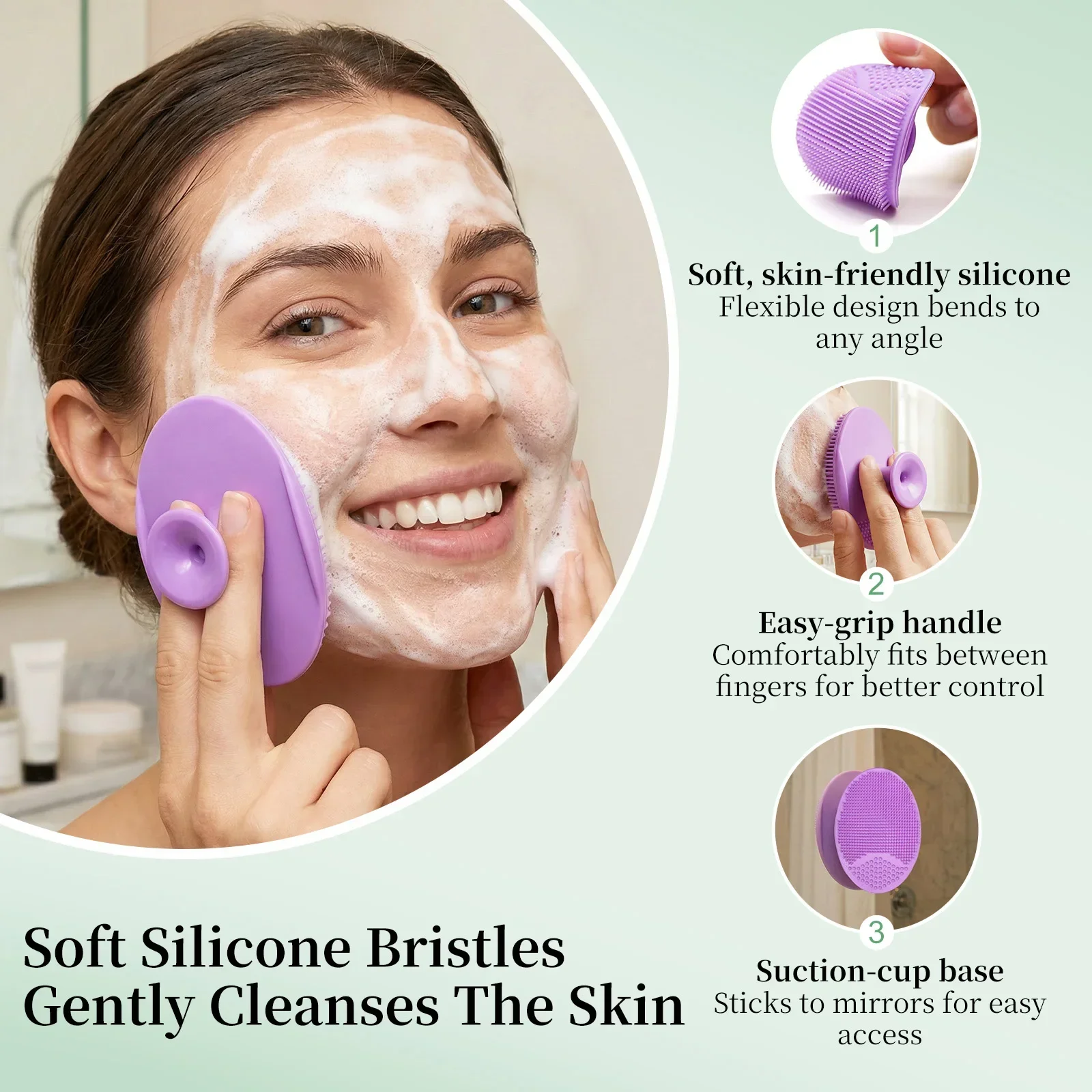 ترقية الجلد الغسيل مع فرشاة التطهير 4 قطعة الفولاذ المقاوم للصدأ النازع إبرة مجموعة أدوات إزالة الرؤوس السوداء للوجه والأنف