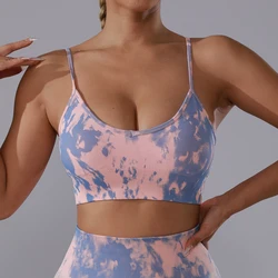 Top donna palestra Yoga reggiseno Push Up Crop sport con coppe reggiseni Lingerie senza ferretto canotta da donna Joggings Femme abbigliamento