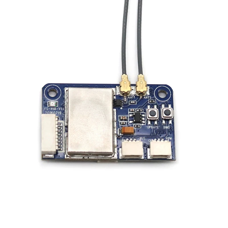 

1pcs/X6B 2.4G 6CH IBUS PPM PWM Receiver FS-X6B For FLYSKY I10/I6S/I6/I6X/I4X Transmitter FPV Racing Drone Airplane Helicopter