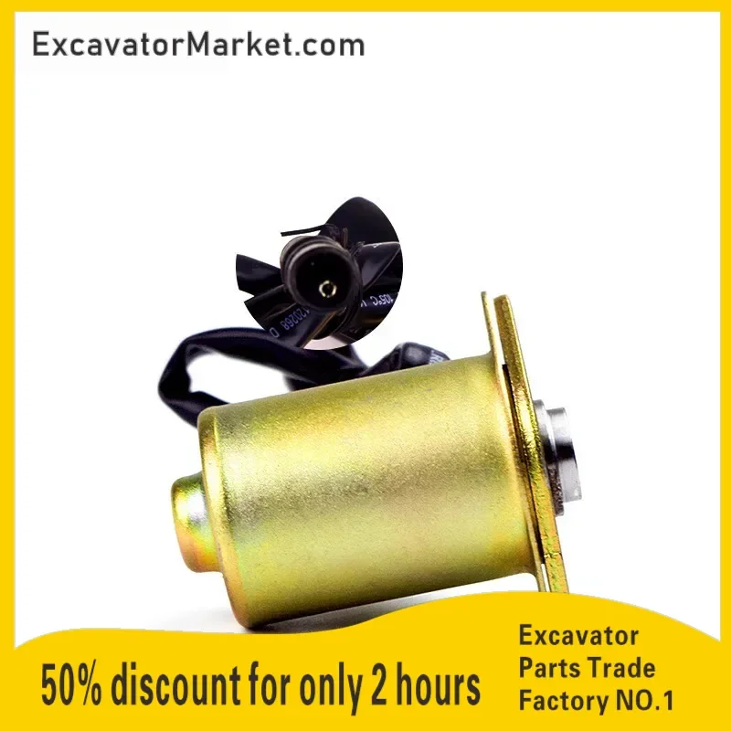 

high quality durable excavator accessories For CATERPILLAR CAT E306 307 70 120 200B 312 320 Straight Rotary Solenoid Valve