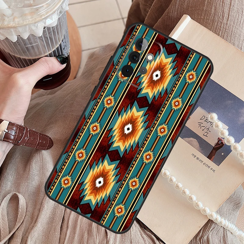 Tribal Ethnic Pattern Cover Back Case For Samsung Galaxy A54 A34 A24 A14 A12 A22 A32 A52 A51 A71 A13 A23 A33 A53