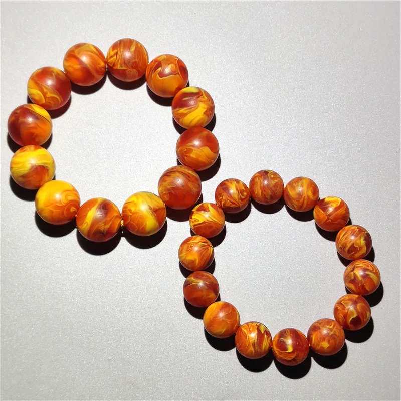 Mobile Perfume Men and Women Collectables-Autograph Bracelet Ambergris Amber Bracelet round Beads Aroma Bracelet with Beading Wo