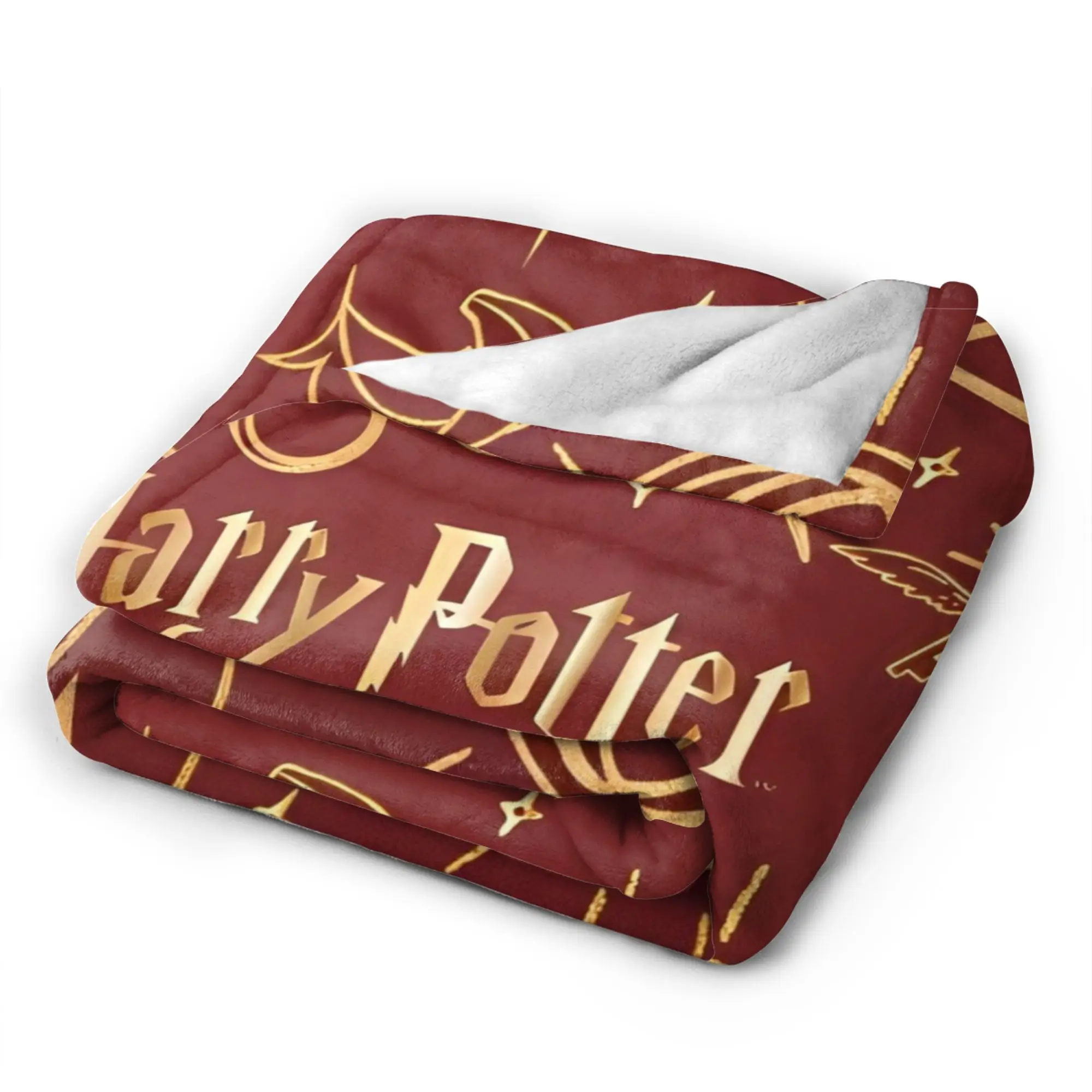 Harry Potter Themes Flannel Throw Blankets Wizard Magician Fantasy Blanket for Bedding Outdoor Warm Quilt