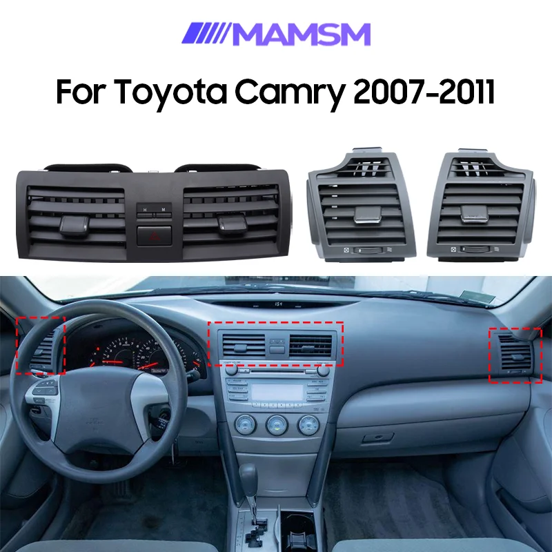

MAMSM For Toyota Camry 2007-2011 Car Dashboard Conditioning AC Air Vent Grille Outlet Kit Air Conditioning Windows Replacement