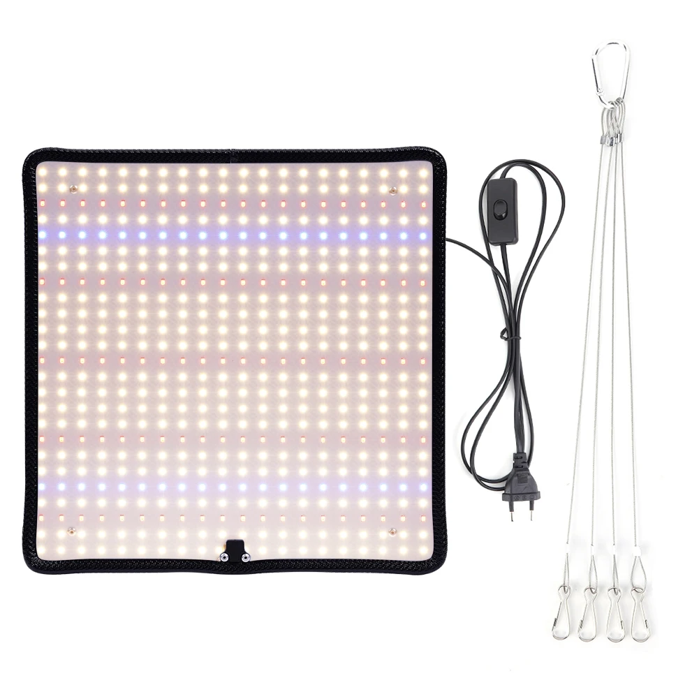 Lampada per piante a LED da 45 W Rosso + Blu + Bianco Lampada per piante a spettro completo quadrata Lampada per piante a spettro completo per serra per tende da coltivazione per semina