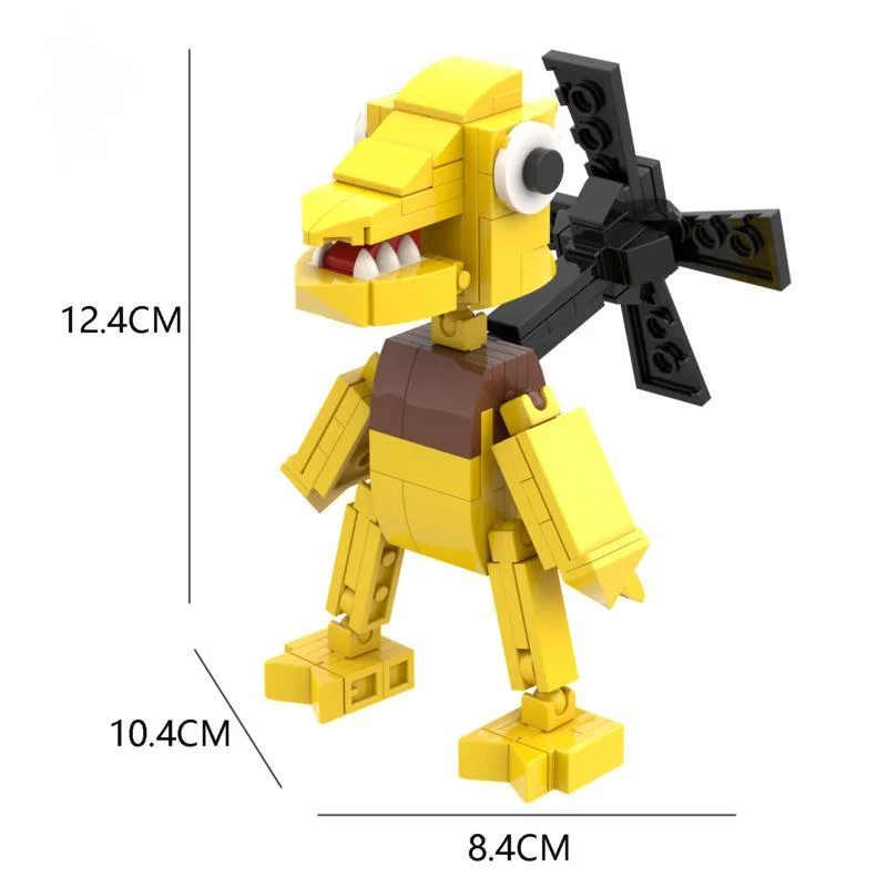 Rainbowed Friends Chapter 2 Building Block Toy Cartoon Cute Dinosaur Anime Handicraft Brick Model Diy Assembly Funny Kid Toy