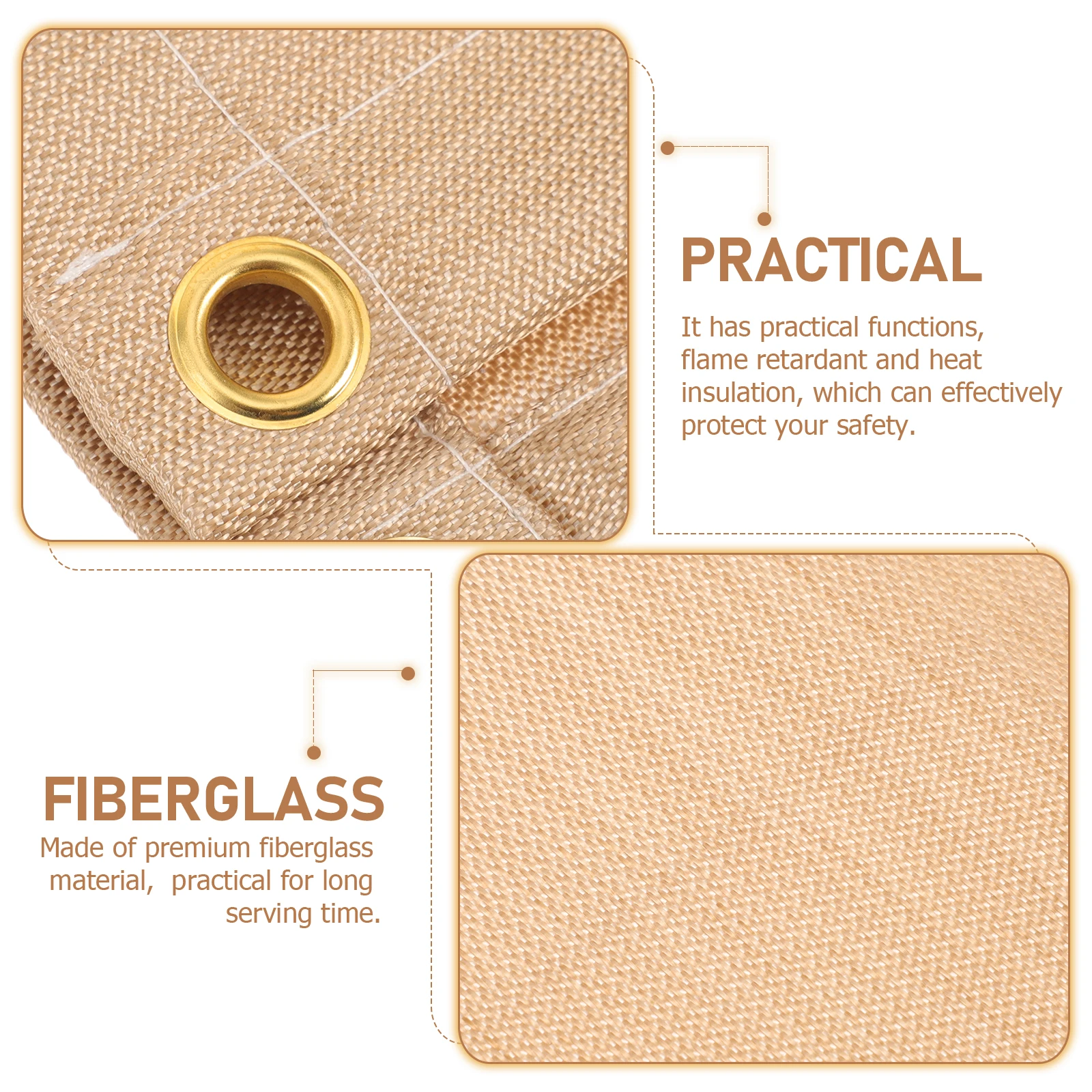 

Outdoor Fireproof Blanket Multi-Function Insulation Fire Blanket For Picnic Barbecue Camping Heat Resistant Flame Retardant