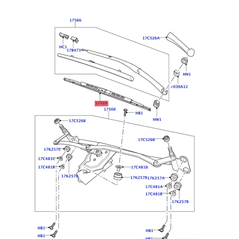 Blade Assembly Wig, DKC000040, La nd Ro ve r