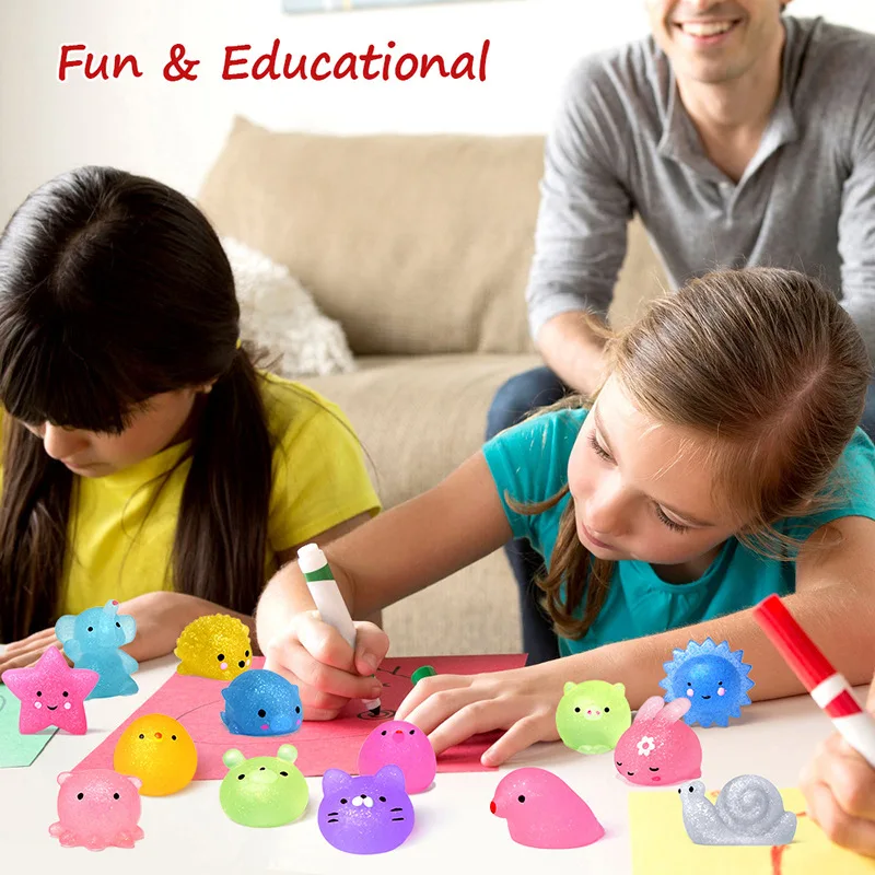 10 pçs brinquedo mole kawaii squeeze brinquedo em massa favores de festa para crianças meninos meninas crianças adolescentes presente cor aleatória
