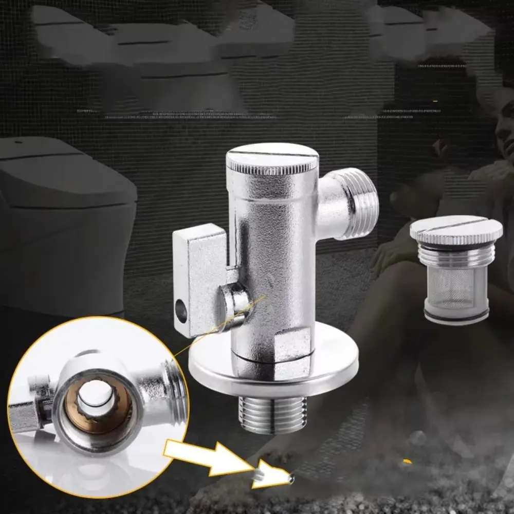 

Stainless Steel Water Diversion Valve Water Saving Anti-corrosion Two Way Angle Valve Easy To Install Space Saving