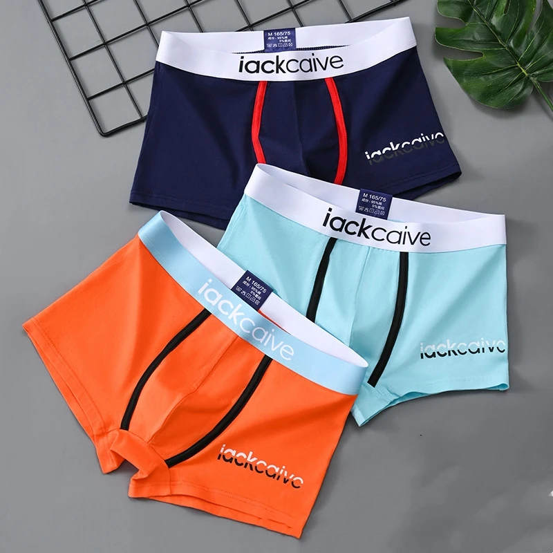 1/3Pcs XL-3XL Male Panties Cotton Men\'s Underwear Boxers Breathable Boxer Printed Underpants Comfortable Shorts Men Underwear