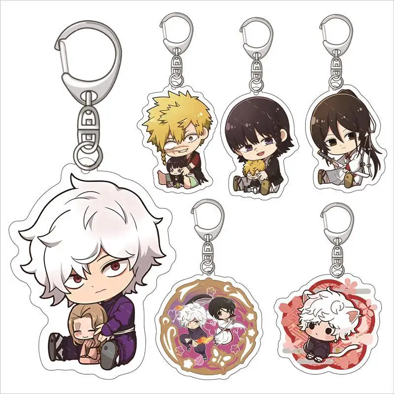 Anime Charm Jigokuraku Kirima Key Chain Hell's Paradise Acrylic Key Rings Backpack Handbag Ornaments Fans Collectible Toys Gifts