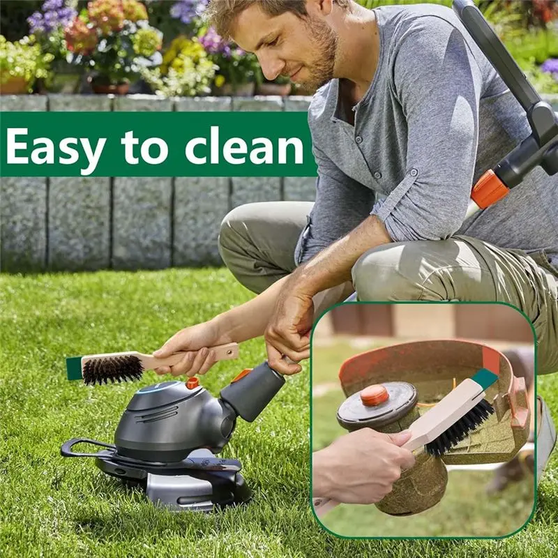NEW HOT In Stock-Lawn Mower Scrub Brush Lawn Mower Scraper Brush For Outdoor Garden Mower Deck Cleaning