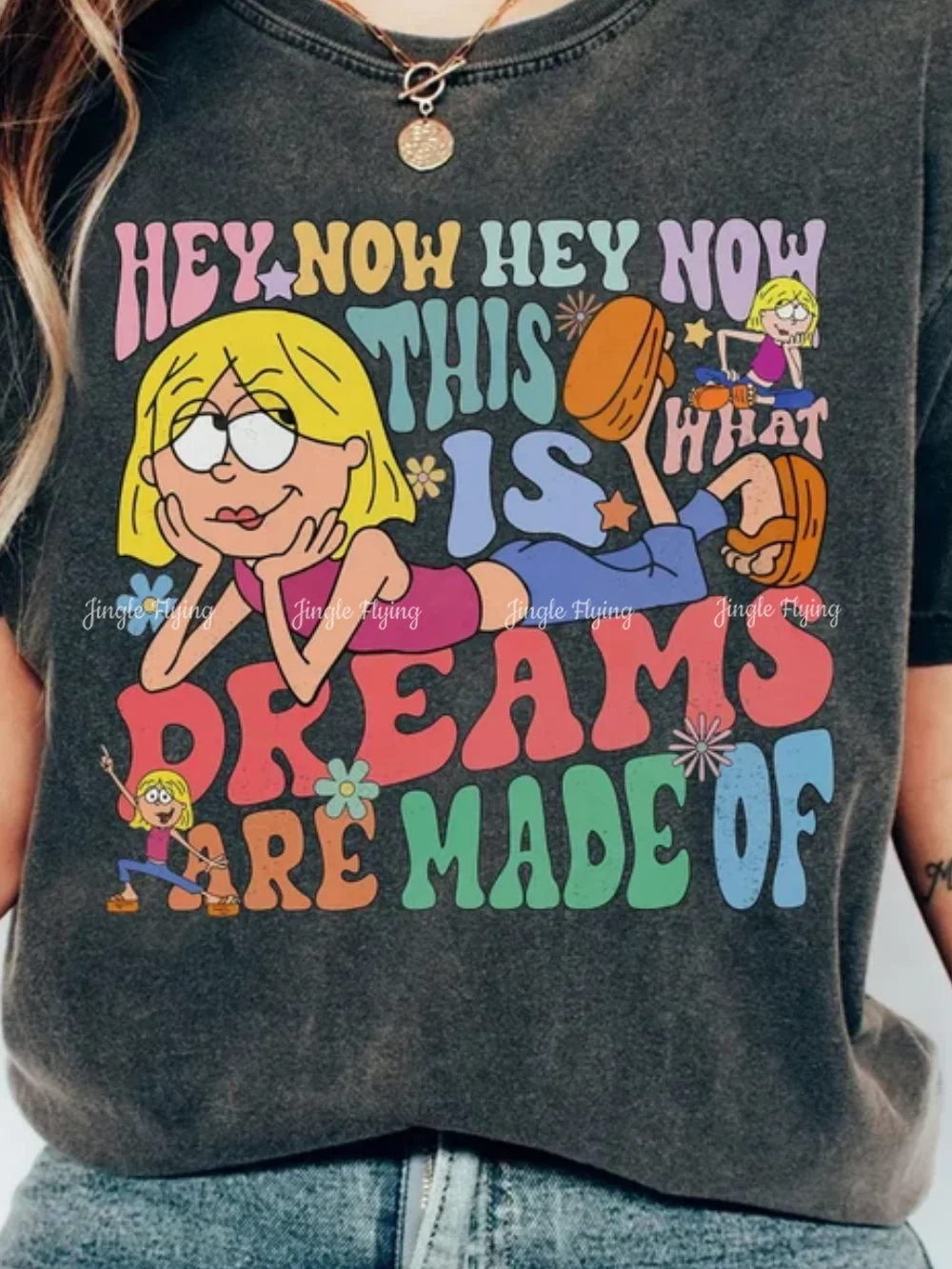 Cute Lizzie McGuire This Is What Dreams Are Made Of Retro T Shirt WDW Magic Kingdom Trip Family Vacation Holiday Gift