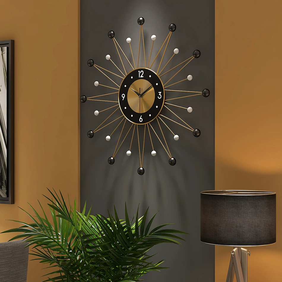 Luxury Big Wall Clock Modern Design Nordic Minimalist Silent Wall Clock Large Mediterranean Living Room  Home Decor
