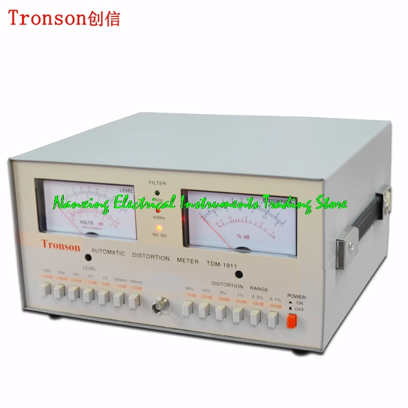 Tronson TDM-1911 Audio audio headset level automatic distortion detector Tester 100mV~100V Scope: 0.01% - 30%