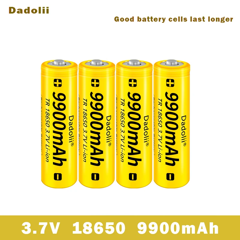 1-40pcs/Lot 18650 battery 3.7V 9900mAh rechargeable liion battery for Led flashlight Torch batery litio battery