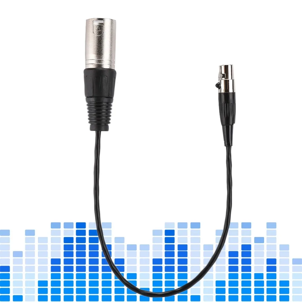 Full Copper Casing Mini XLR 3pin Female to XLR 3pin Male Cable 30cm / 11.8in XLR Audio Cable Microphone Audio Cable